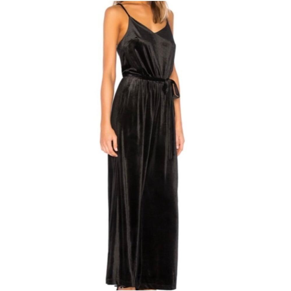 Sanctuary Black Velvet Jumpsuit